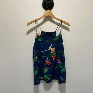 Tropical birds of paradise blouse